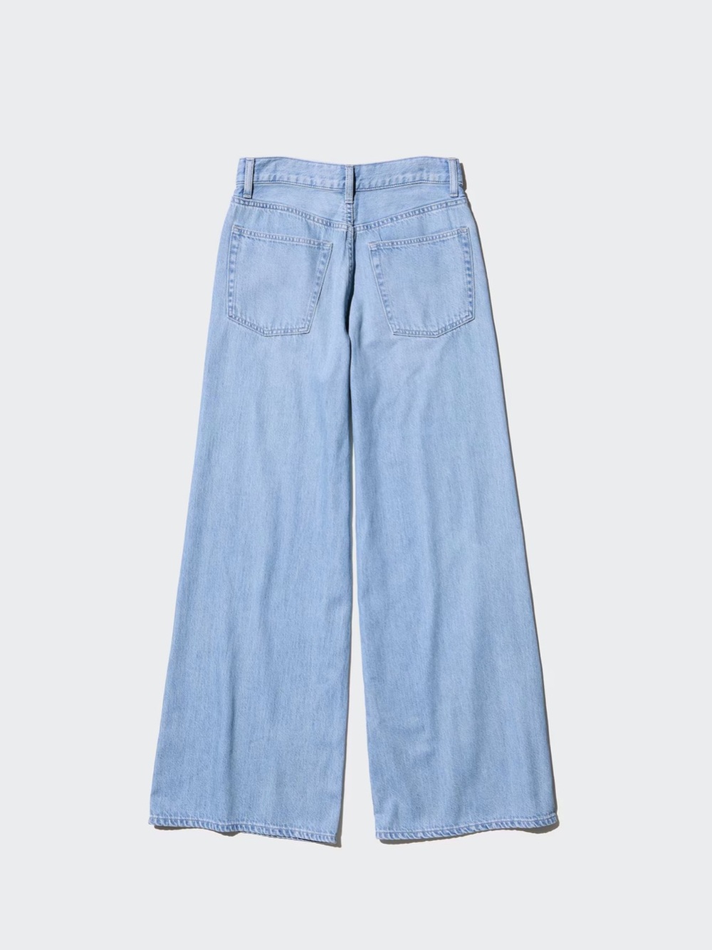 Light Wash Wide-Leg Women's Jeans Drapey Wide Flare Jeans